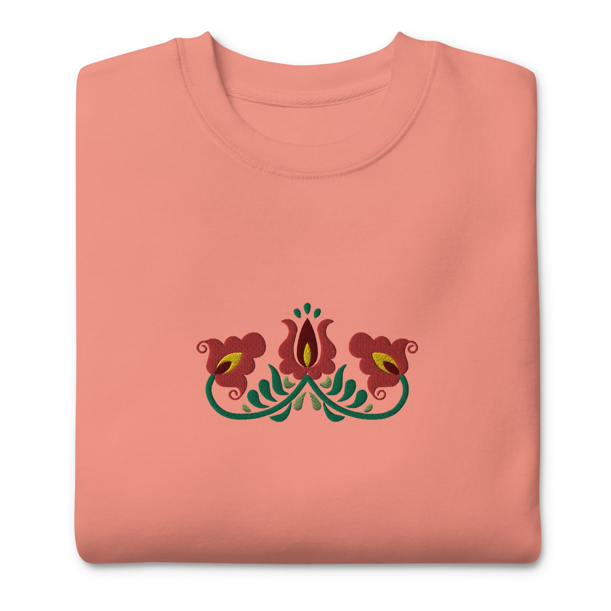 Hungarian Matyó Embroidered Sweatshirt - The Global Wanderer