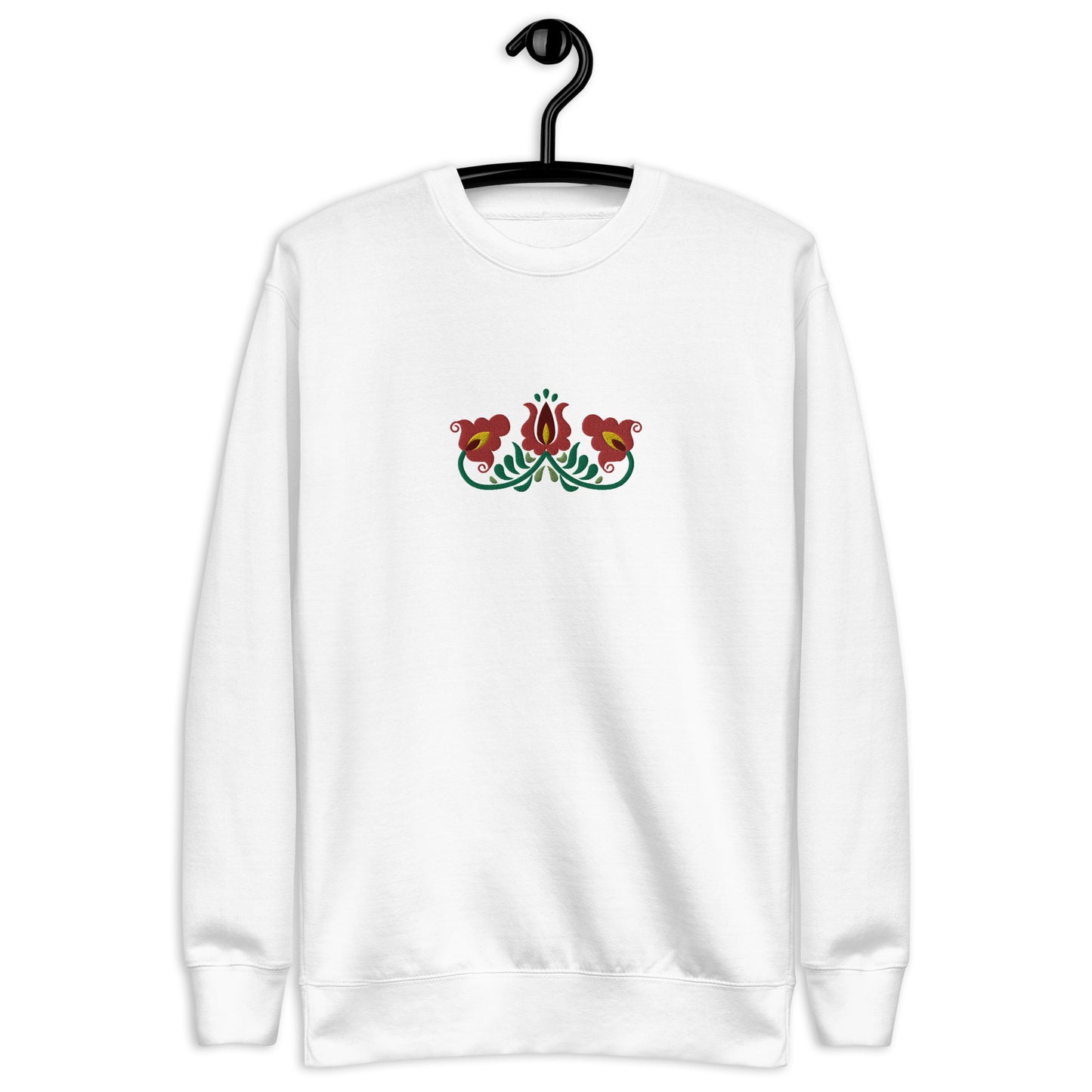 Hungarian Matyó Embroidered Sweatshirt - The Global Wanderer