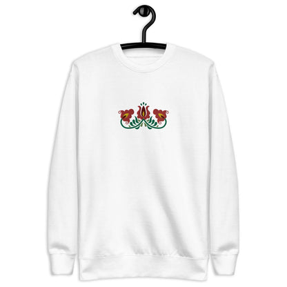 Hungarian Matyó Embroidered Sweatshirt - The Global Wanderer