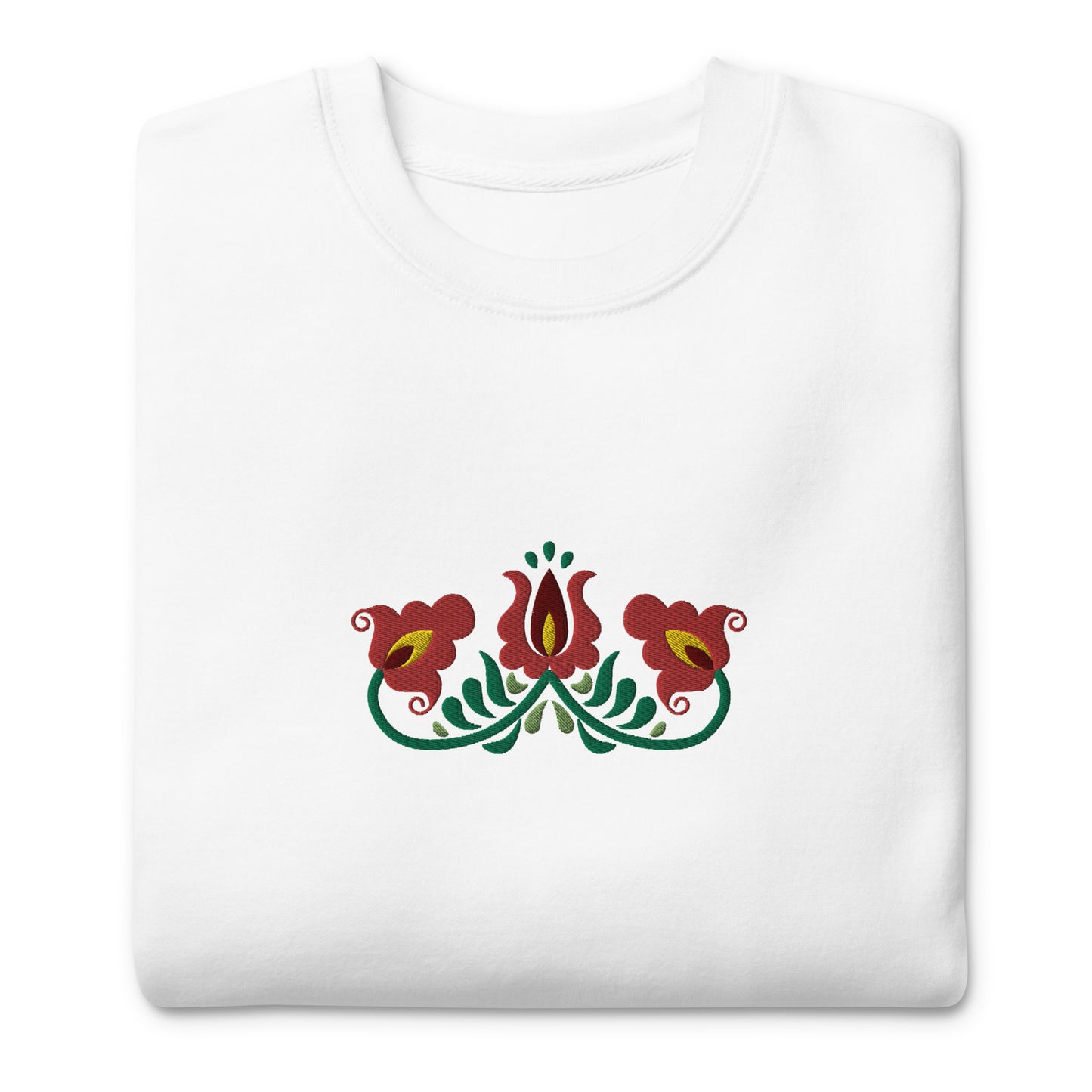 Hungarian Matyó Embroidered Sweatshirt - The Global Wanderer