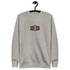Hungarian Matyó Embroidered Sweatshirt - The Global Wanderer
