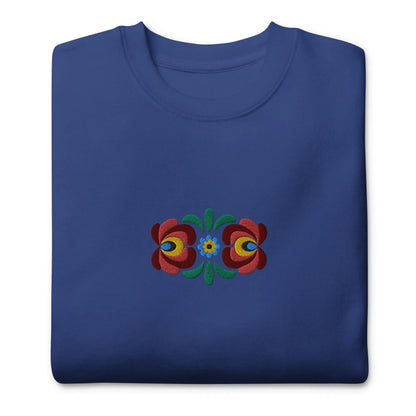 Hungarian Matyó Embroidered Sweatshirt - The Global Wanderer