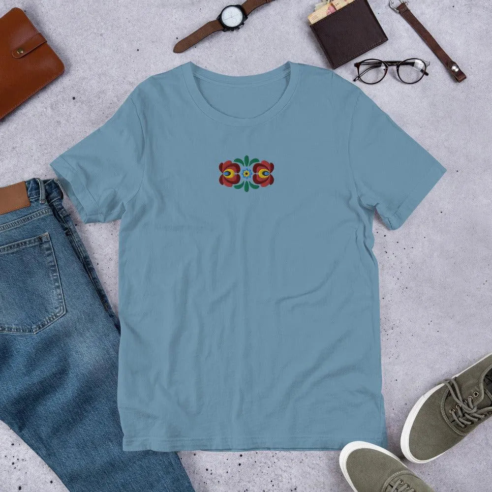 Hungarian Matyó Embroidered T-Shirt - The Global Wanderer