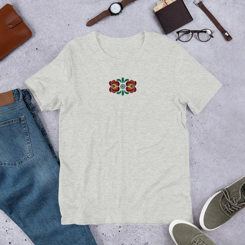 Hungarian Matyó Embroidered T-Shirt - The Global Wanderer