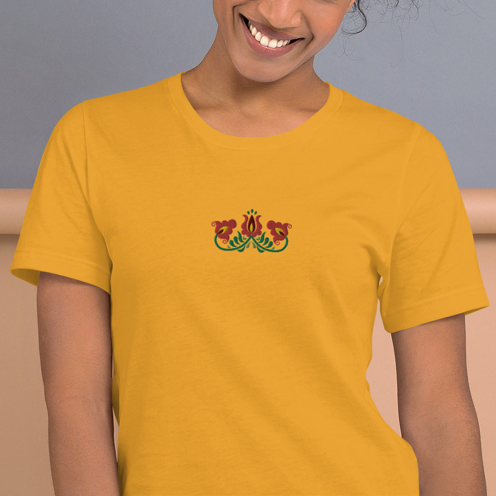 Hungarian Matyó Embroidered T-Shirt - The Global Wanderer