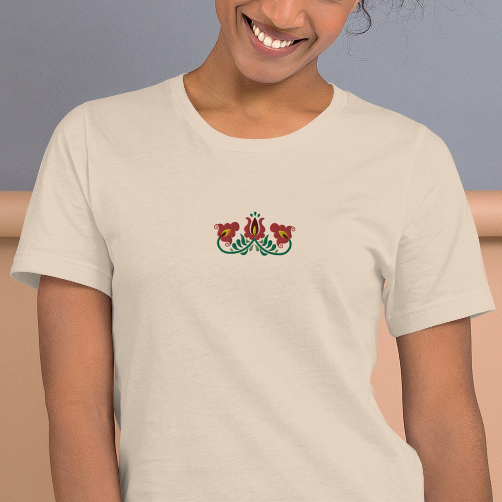 Hungarian Matyó Embroidered T-Shirt - The Global Wanderer