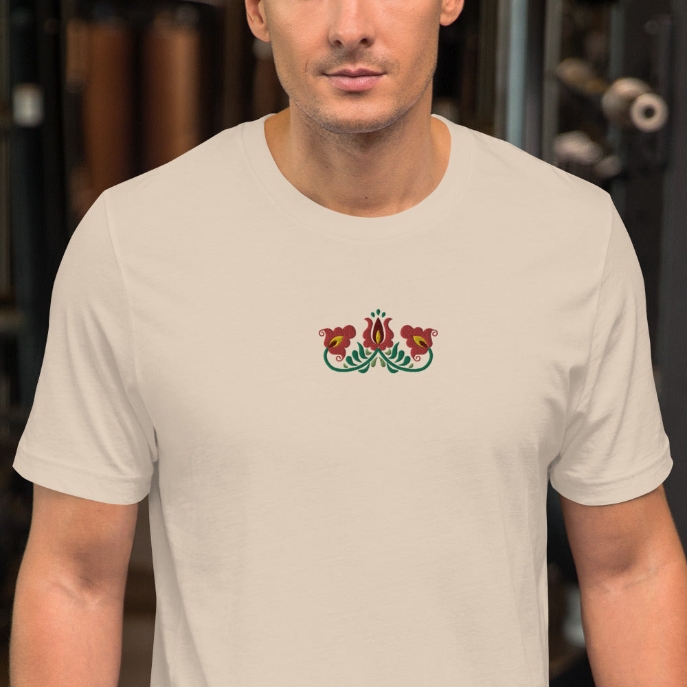 Hungarian Matyó Embroidered T-Shirt - The Global Wanderer