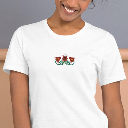 Hungarian Matyó Embroidered T-Shirt - The Global Wanderer