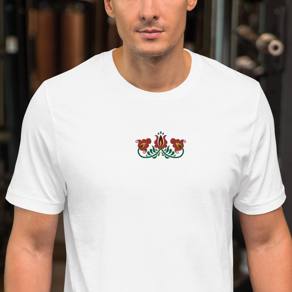 Hungarian Matyó Embroidered T-Shirt - The Global Wanderer