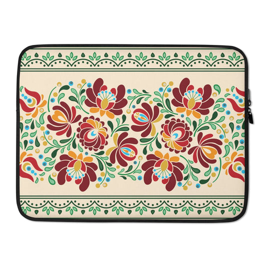 Hungarian Matyó Laptop Case - The Global Wanderer