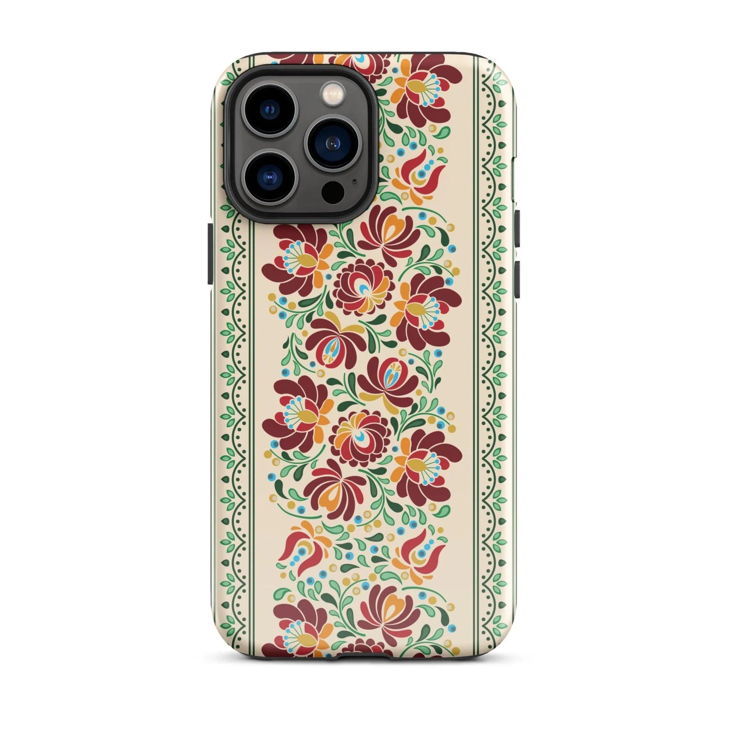 Hungarian Matyó Tough MagSafe iPhone® Case - The Global Wanderer