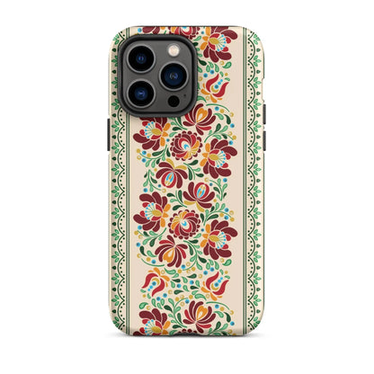 Hungarian Matyó Tough MagSafe iPhone® Case - The Global Wanderer