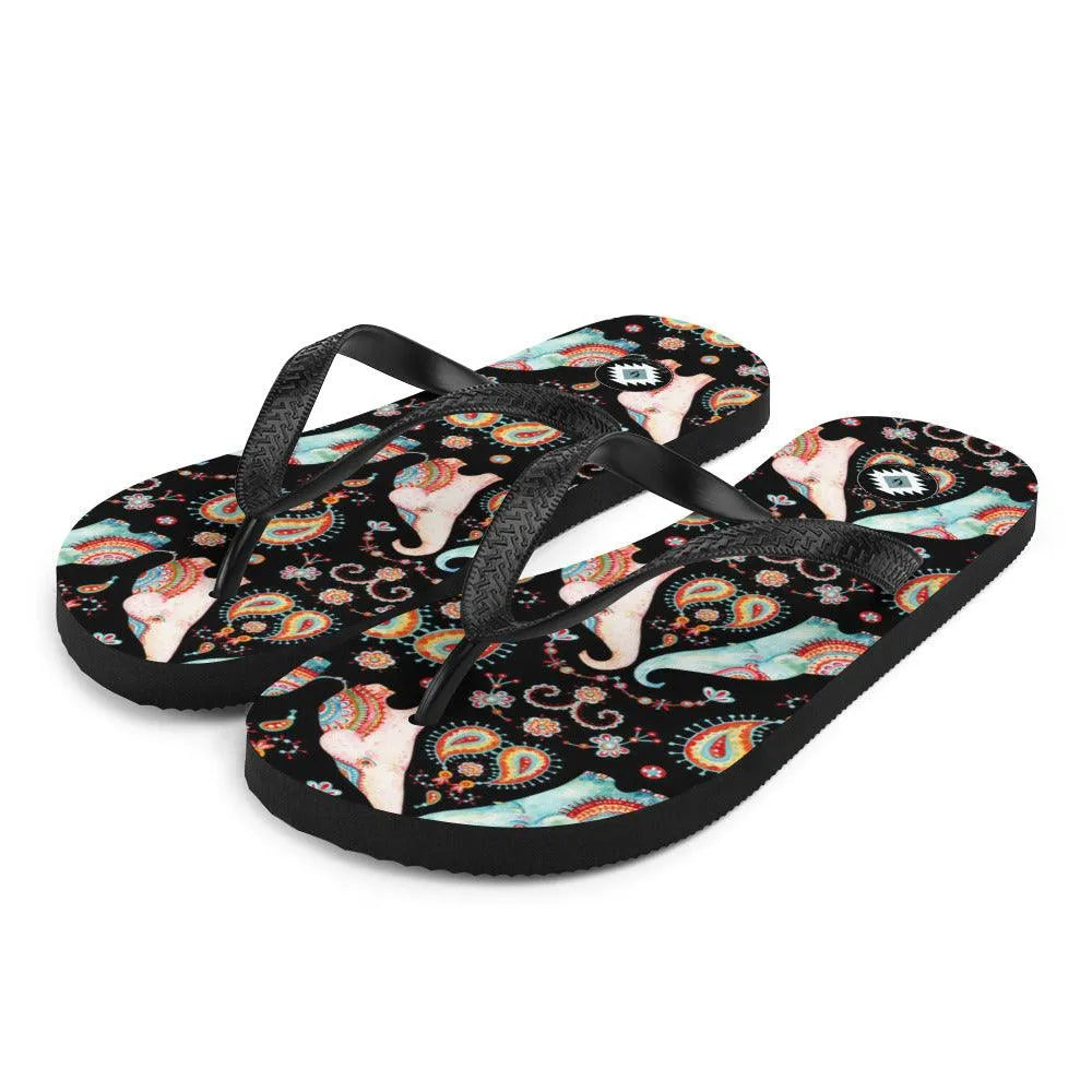 Indian Elephants Flip Flops - The Global Wanderer