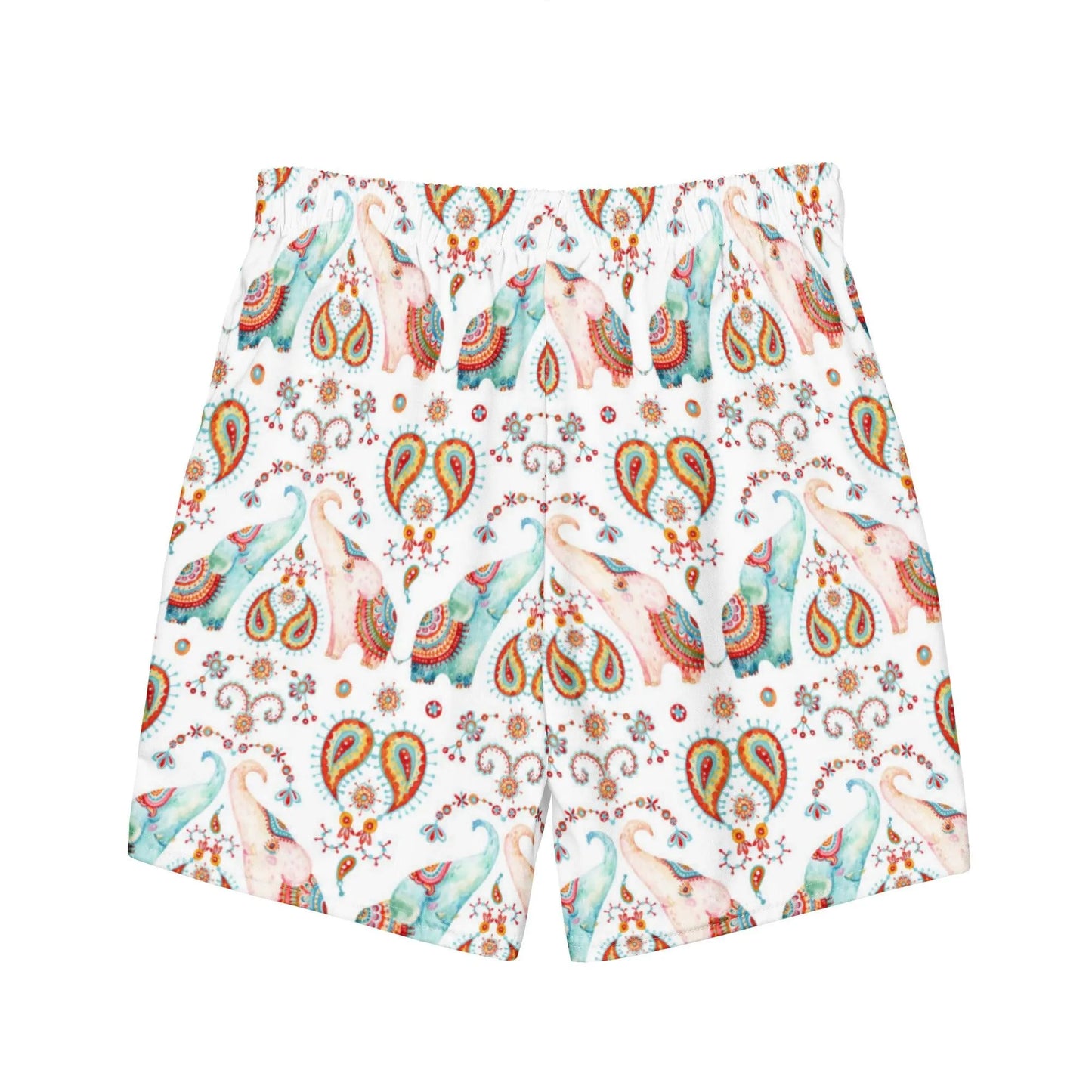 Indian Elephants Recycled Men's Swim Trunks - The Global Wanderer