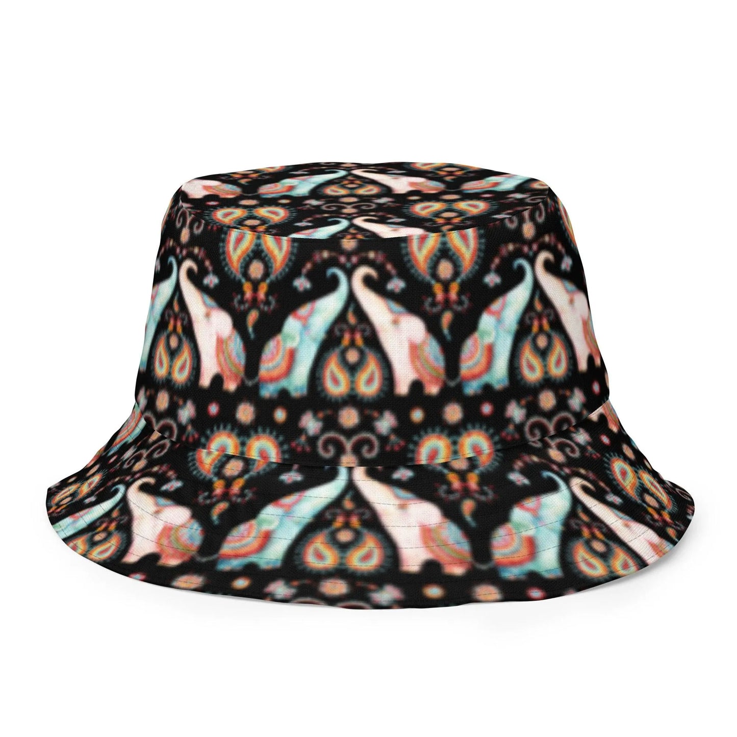 Indian Elephants Reversible Bucket Hat - The Global Wanderer