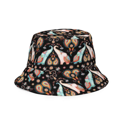 Indian Elephants Reversible Bucket Hat - The Global Wanderer