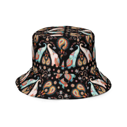 Indian Elephants Reversible Bucket Hat - The Global Wanderer