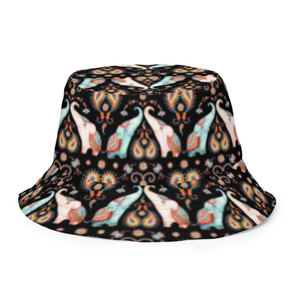 Indian Elephants Reversible Bucket Hat - The Global Wanderer