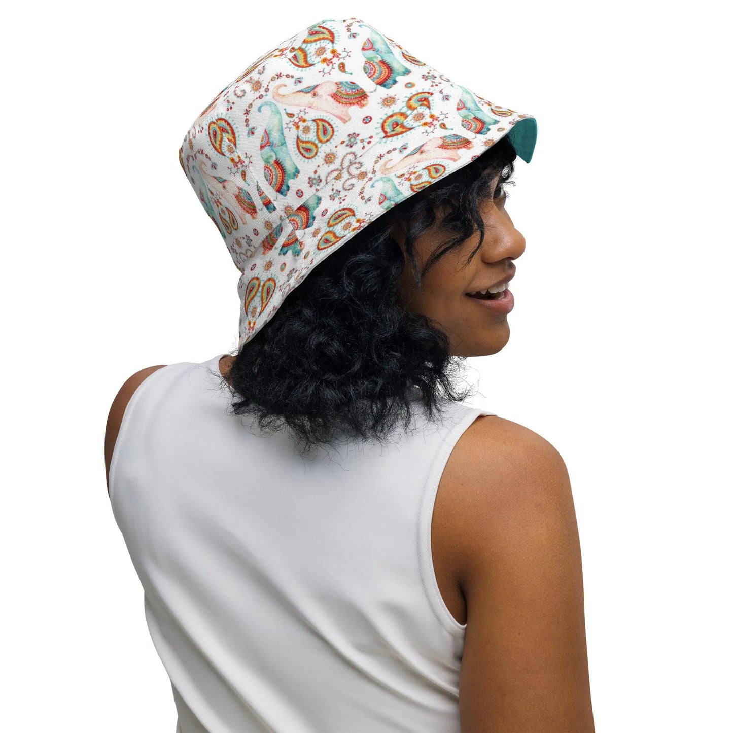 Indian Elephants Reversible Bucket Hat - The Global Wanderer