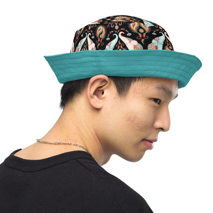 Indian Elephants Reversible Bucket Hat - The Global Wanderer