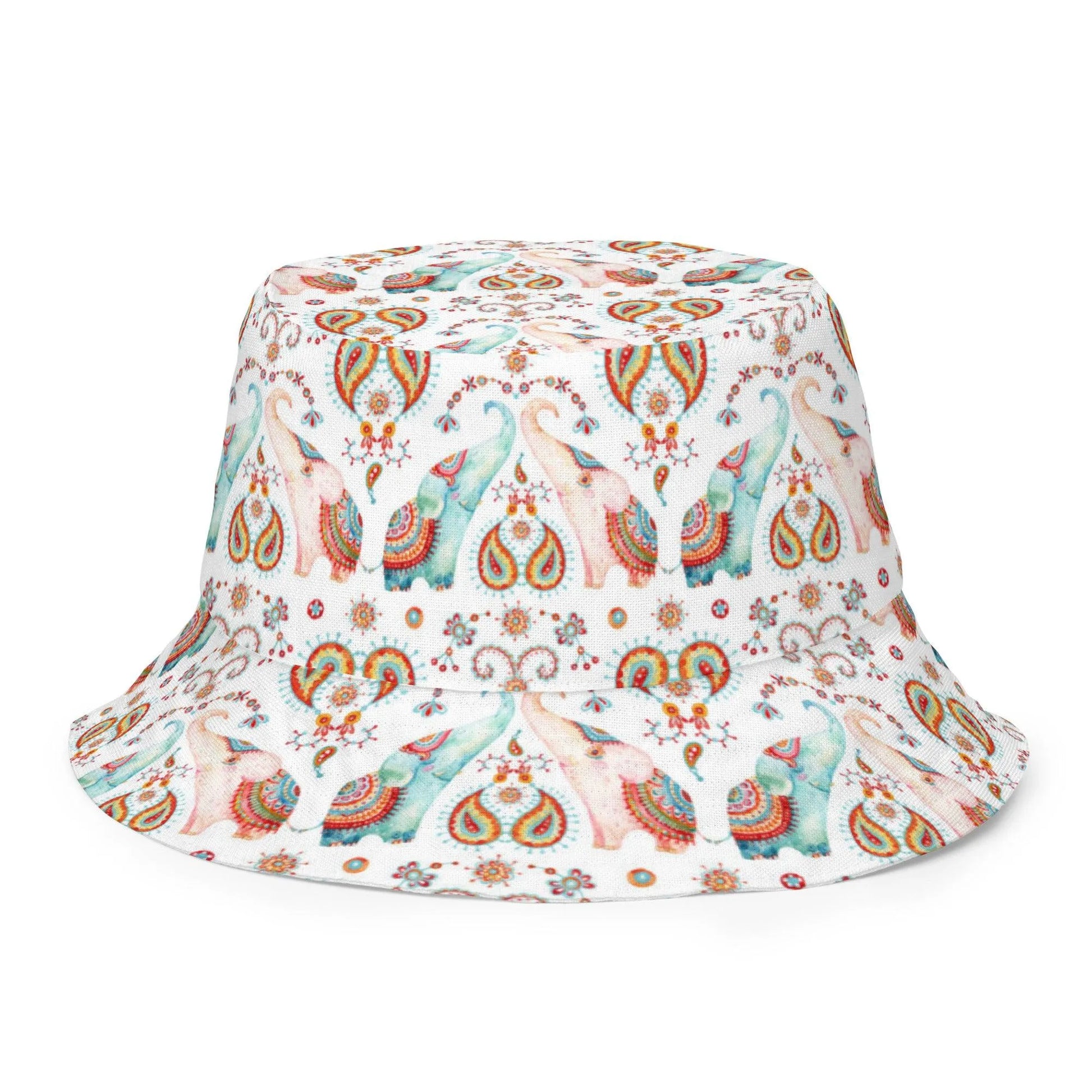 Indian Elephants Reversible Bucket Hat - The Global Wanderer