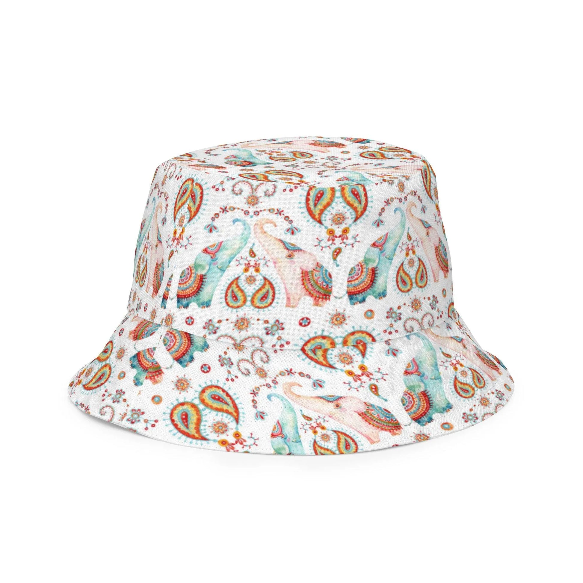 Indian Elephants Reversible Bucket Hat - The Global Wanderer