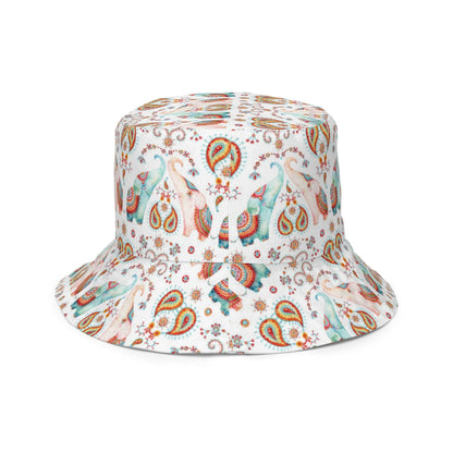 Indian Elephants Reversible Bucket Hat - The Global Wanderer