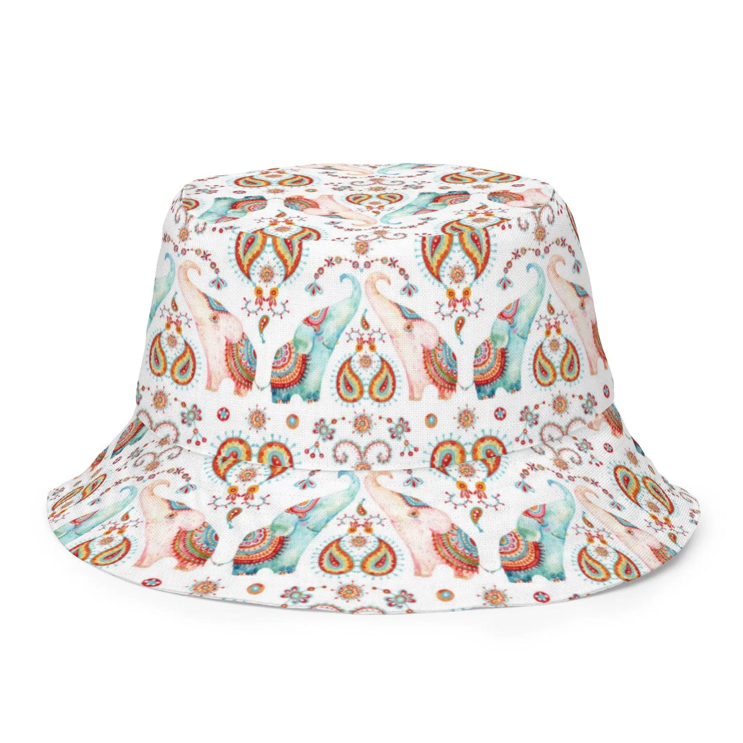 Indian Elephants Reversible Bucket Hat - The Global Wanderer