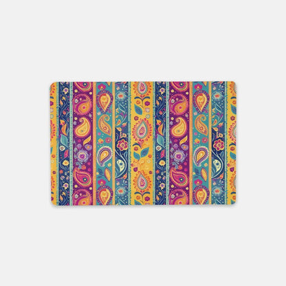 Indian Whimsical Paisley Desk Mat - The Global Wanderer