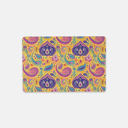 Indian Whimsical Paisley Desk Mat - The Global Wanderer