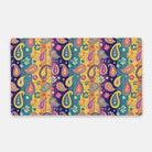 Indian Whimsical Paisley Desk Mat - The Global Wanderer