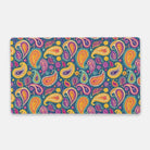 Indian Whimsical Paisley Desk Mat - The Global Wanderer