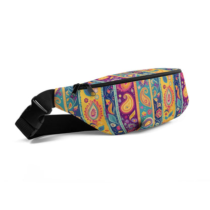 Indian Whimsical Paisley Fanny Pack - The Global Wanderer