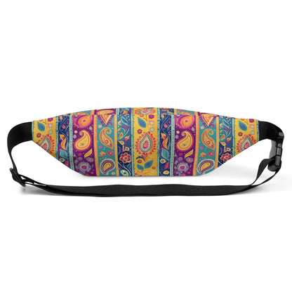 Indian Whimsical Paisley Fanny Pack - The Global Wanderer