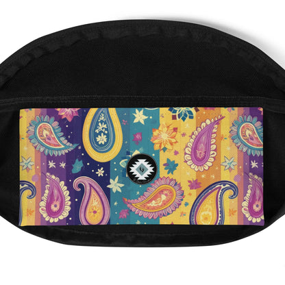 Indian Whimsical Paisley Fanny Pack - The Global Wanderer