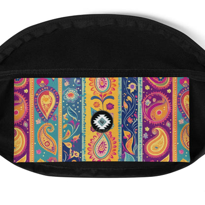 Indian Whimsical Paisley Fanny Pack - The Global Wanderer