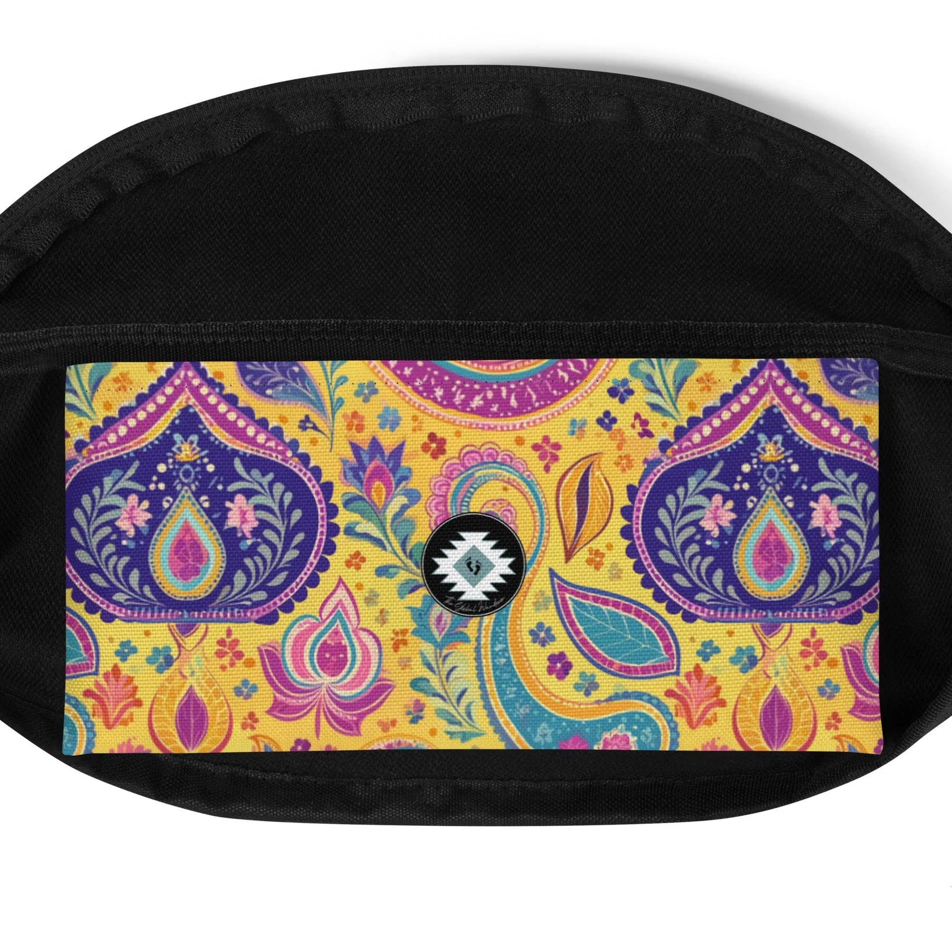 Indian Whimsical Paisley Fanny Pack - The Global Wanderer