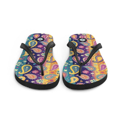 Indian Whimsical Paisley Flip Flops - The Global Wanderer