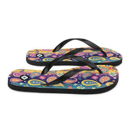 Indian Whimsical Paisley Flip Flops - The Global Wanderer