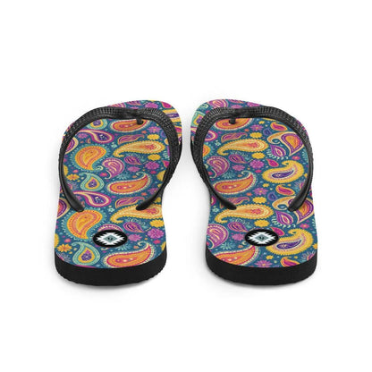 Indian Whimsical Paisley Flip Flops - The Global Wanderer