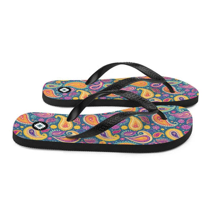 Indian Whimsical Paisley Flip Flops - The Global Wanderer