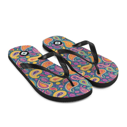 Indian Whimsical Paisley Flip Flops - The Global Wanderer