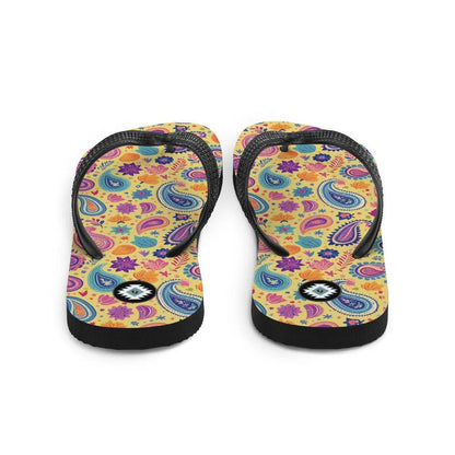 Indian Whimsical Paisley Flip Flops - The Global Wanderer