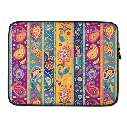 Indian Whimsical Paisley Laptop Case - The Global Wanderer