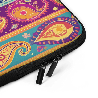 Indian Whimsical Paisley Laptop Case - The Global Wanderer