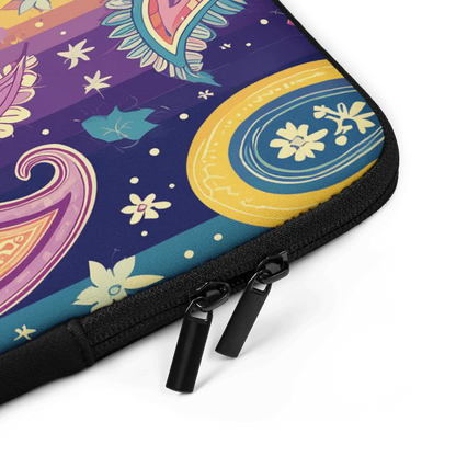 Indian Whimsical Paisley Laptop Case - The Global Wanderer