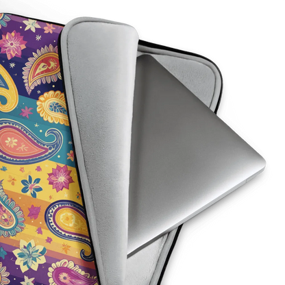 Indian Whimsical Paisley Laptop Case - The Global Wanderer