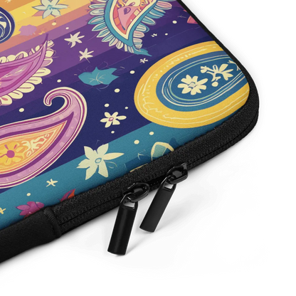 Indian Whimsical Paisley Laptop Case - The Global Wanderer