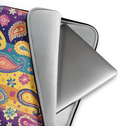 Indian Whimsical Paisley Laptop Case - The Global Wanderer