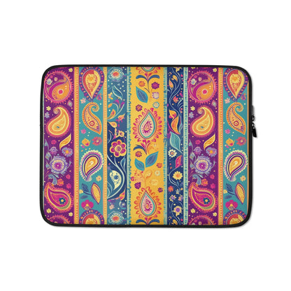 Indian Whimsical Paisley Laptop Case - The Global Wanderer